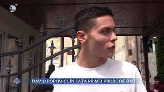 David Popovici, &icirc;n fața primei probe de BAC