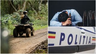 Un bărbat de 72 de ani a condus un ATV, deși nu are permis pentru nicio categorie de vehicule. El avea o alcoolemie de 0,67 mg/l