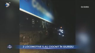 2 Locomotive s-au ciocnit &icirc;n Giurgiu