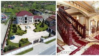 Manelistul Nicolae Guță și familia sa dețin un adevărat palat în apropiere de Petroșani, județul Hunedoara.