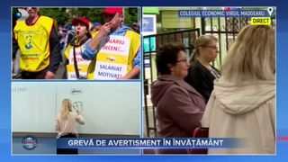 Grevă de avertisment &icirc;n &icirc;nvățăm&acirc;nt