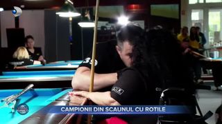 VIDEO - Campioni la biliard, în scaun cu rotile