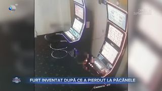 Furt inventat după ce a pierdut la păcănele