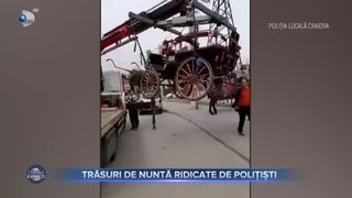 Trăsuri de nuntă ridicate de polițiști