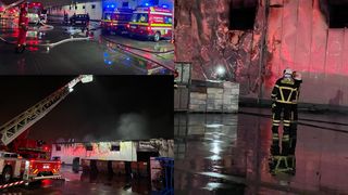 VIDEO |Incendiu puternic la o hală de producție din Timișoara