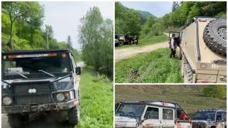 Zeci de austrieci au organizat, ilegal, o cursă de off-road &icirc;n ariile protejate din două judeţe, sub pretextul de a admira natura.