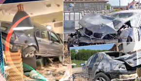 VIDEO - A adormit la volan și s-a trezit în restaurant