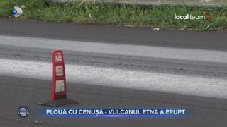 Plouă cu cenușă-vulcanul etna a erupt