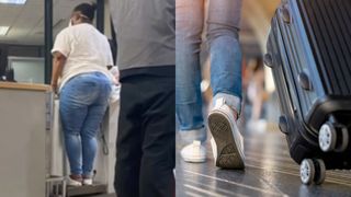 Situație de toată jena în aeroport! O femeie a fost cântărită ca un bagaj înainte de îmbarcare