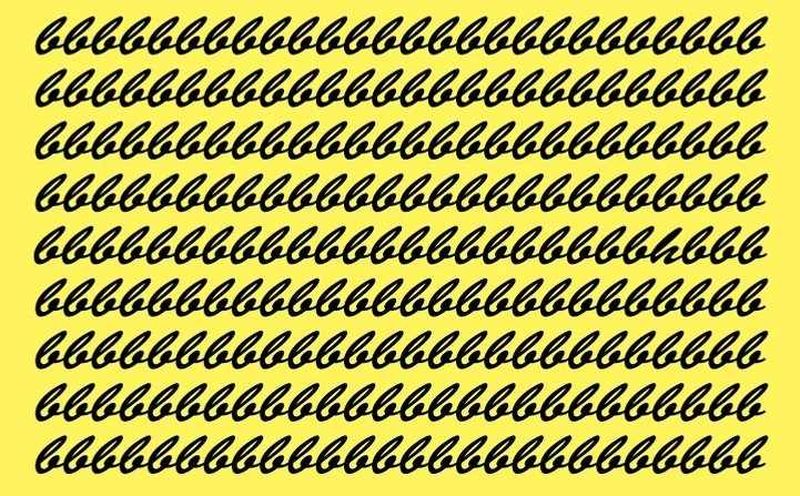 Iluzie optică pentru testul IQ. Poți găsi litera h în maxim 11 secunde?