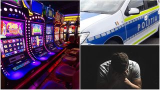 Un român s-a enervat foarte tare după ce a pierdut la păcănele. A bătut barmanița, a spart aparatul și apoi l-a aruncat în stradă