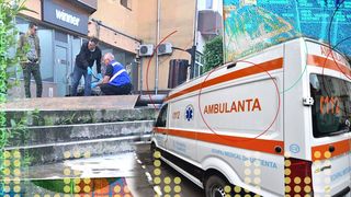 Un bărbat și-a dat foc lângă un liceu din Râmnicu Vâlcea