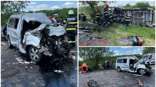 Familie moartă &icirc;n accident după ce  femeia a &icirc;ncercat să facă o depăşire şi a ajuns pe contrasens