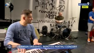 Damian Drăghici, repetiții pentru concert