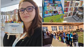 EXCLUSIV: Învățătoarea care a făcut bibliotecă dintr-un autobuz vechi/ Mona Vlai: ”Dragostea pentru cărți se educă”