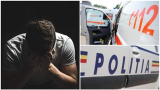 Momente tensionate în Piața Mare din Sibiu! Un bărbat s-a urcat pe un stâlp. Un echipaj SMURD a intervenit de urgență