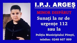 Un minor din Argeș a dispărut de acasă. Copilul în vârstă de 13 ani a mai avut plecări voluntare