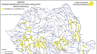 Cod galben de inundații în vestul, centrul ţării şi Dobrogea. Care sunt râurile vizate