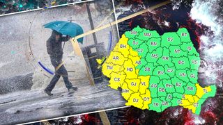 VIDEO - Alertă ANM: cod galben de ploi torențiale până luni seară