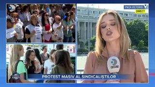 Protest masiv al sindicaliștilor