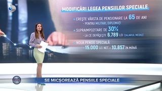 Se micșorează pensiile speciale