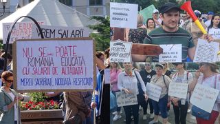 VIDEO - Grevă educație 30 mai 2023. Greva continuă. Liderii sindicali, după întâlnirea cu Klaus Iohannis: „Ne-a promis girarea unui acord politic pentru grila de salarizare. Oamenii vor decide dacă greva continuă”