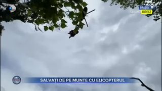Salvați de pe munte cu elicopterul