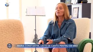 Maria Constantin, lecții de canto pentru cei mici