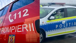 Pompierii au intervenit de urgență după surparea unui mal. Două persoane au fost rănite, una având picioarele sub dărâmături