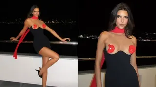 Fotomodelul american Kendall Jenner, pe un yacht în Franța