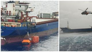 Două nave de marfă s-au ciocnit vineri &icirc;n largul unei insule grecești.