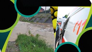 VIDEO - O femeie a fost luată de ape, &icirc;n Argeș. A fost resuscitată și transportată la spital