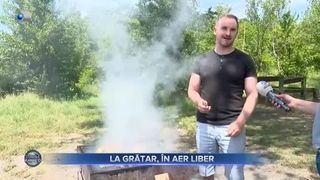 La grătar, în aer liber