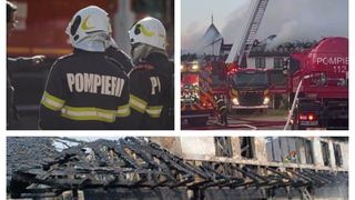 Incendiu puternic la Mănăstirea Turnu din Târgșoru Vechi. Pompierii de la ISU Prahova au intervenit