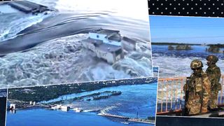 Inundații catastrofale în Ucraina: Barajul Nova Kahovka a fost aruncat în aer