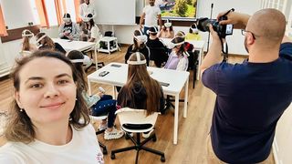 Copiii au fost fascinați de tururile virtuale, mulți dintre ei nemaivăz&acirc;nd niciodată un muzeu.