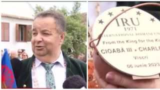 Darul a constat &icirc;ntr-o căldare şi o plachetă cu mesajul&nbsp; "de la rege pentru rege".