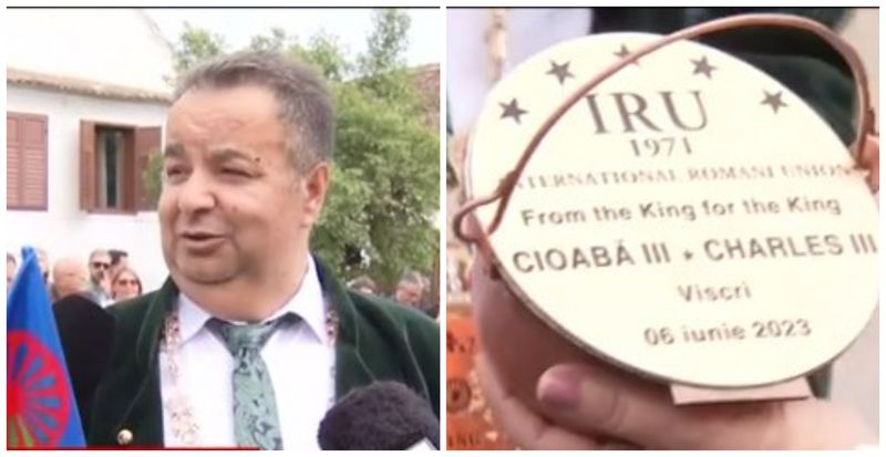 Darul a constat într-o căldare şi o plachetă cu mesajul  "de la rege pentru rege".