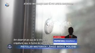 Pistolar misterios l&acirc;ngă sediul Poliției