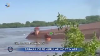 Barajul de pe Nipru, aruncat în aer