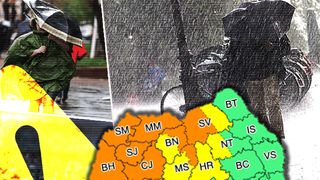 VIDEO - UPDATE: Cod portocaliu de vreme rea: meteorologii au anunțat furtuni, vijelii și grindină