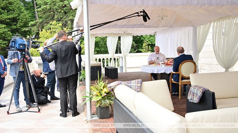 Vladimir Putin și Aleksandr Lukashenko