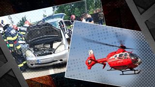 Mamă decedată pe loc, fiica de 14 ani grav rănită, preluată cu elicopterul SMURD