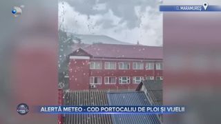 Alerta meteo- cod portocaliu de ploi si vijelii