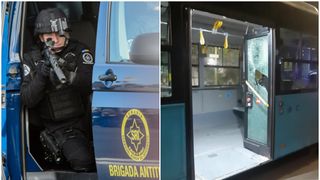 Focuri de armă într-un autobuz din Capitală. Au intervenit trupele antitero