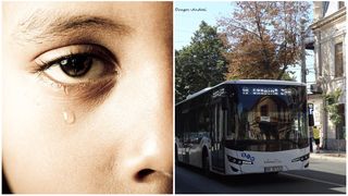 Scene halucinante în Brăila! Copii de 9 și 12 ani, atacați cu o foarfecă de un bărbat, într-un autobuz. Agresorul a fost imobilizat de șofer