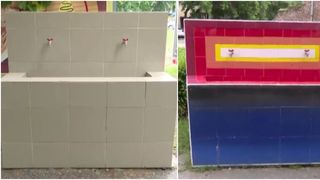 VIDEO - F&acirc;nt&acirc;na artistică din Timișoara devine virală/ Arta urbană a fost &icirc;nlocuită cu gresie