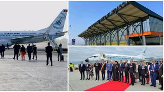 Cursa simbolică aparține Companiei Tarom București – Brașov, la manșa avionului fiind fostul director Cătălin Prunariu, fiul singurului cosmonaut român, Dumitru Prunariu.