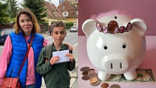 David a donat 3.500 de lei din pușculiță pentru a salva doi copii care necesită operații pe inimă