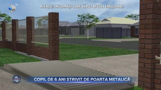 Copil de 6 ani strivit de poartă metalică